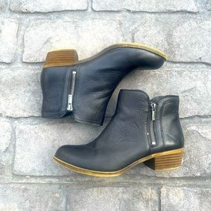 Lucky Brand Black Leather Bootie